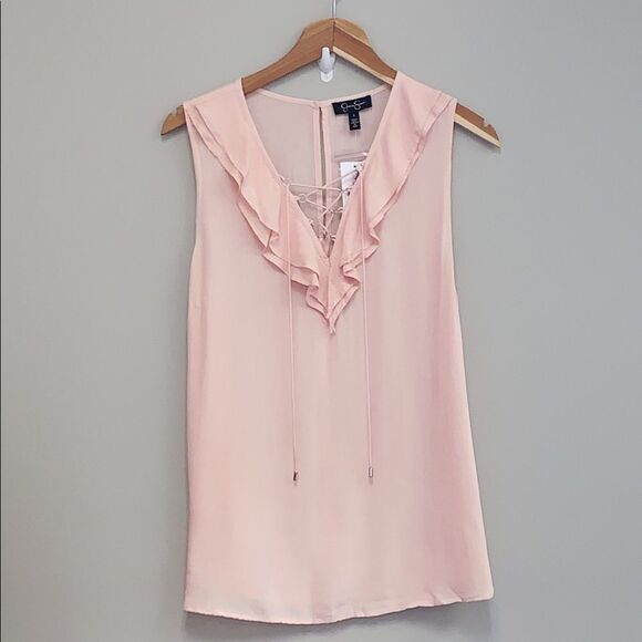 Jessica Simpson tank with ruffle detail NWT - Picture 1 of 5